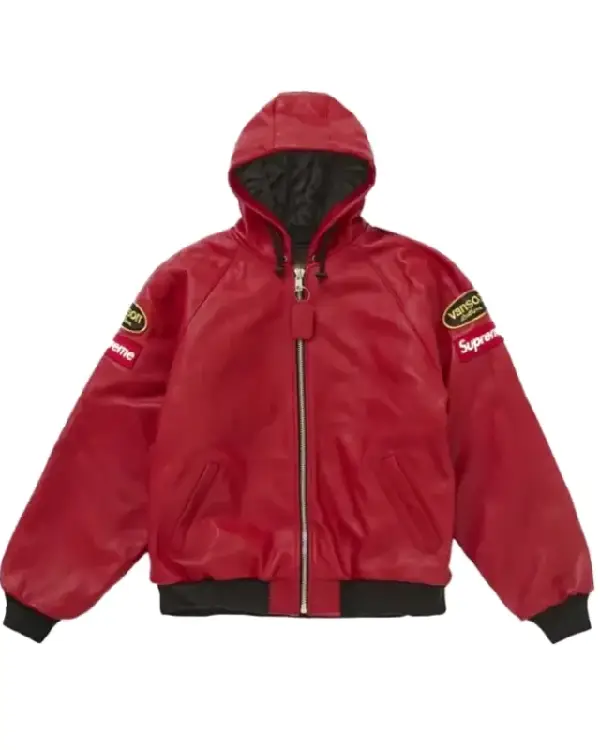 Supreme Vanson Leather Hooded Jacket For Sale
