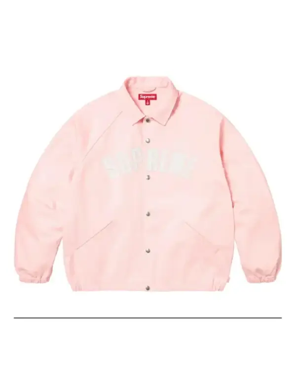 Supreme x Louis Vuitton Baseball Pink Jacket