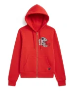 The View 2026 Joy Behar New England Patriots Helmet Zip Up Red