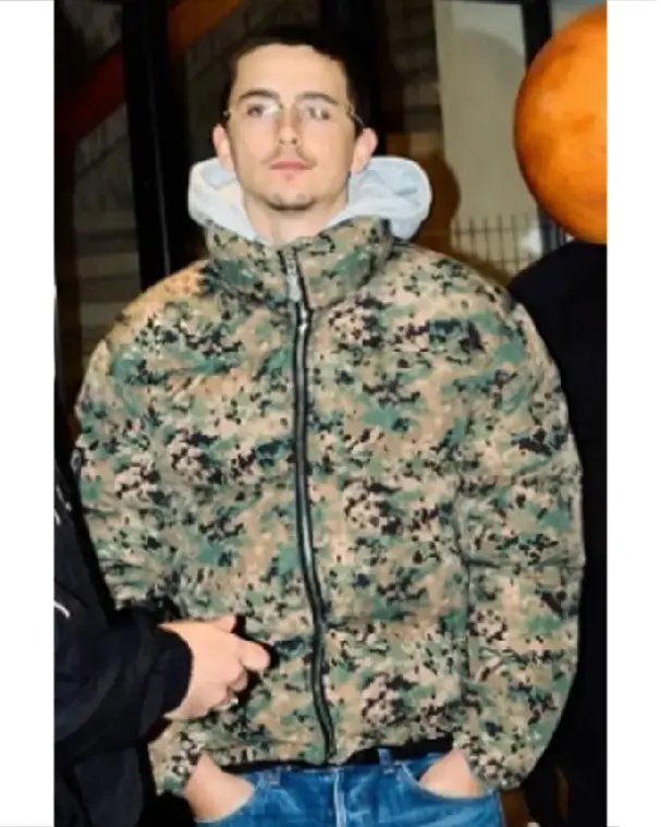 Timothée Chalamet Camo Jacket