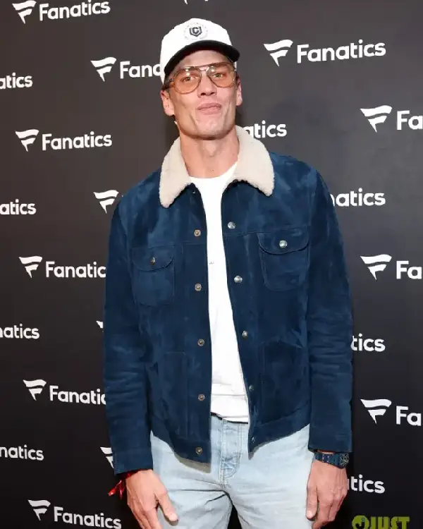 Tom Brady Super Bowl 2026 Blue Jacket