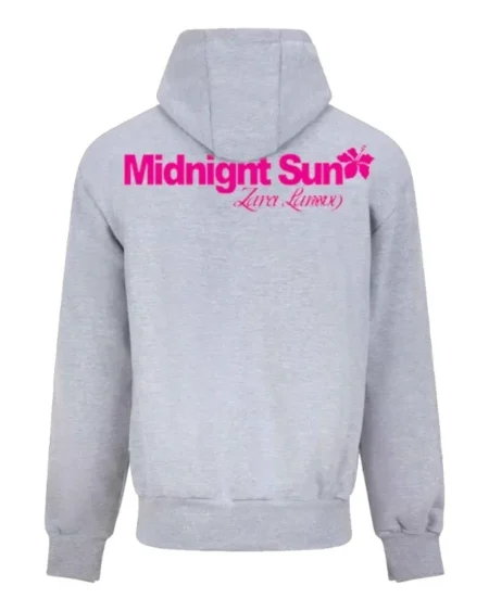 Unisex Zara Larsson Hibiscus Flower Grey Hoodie