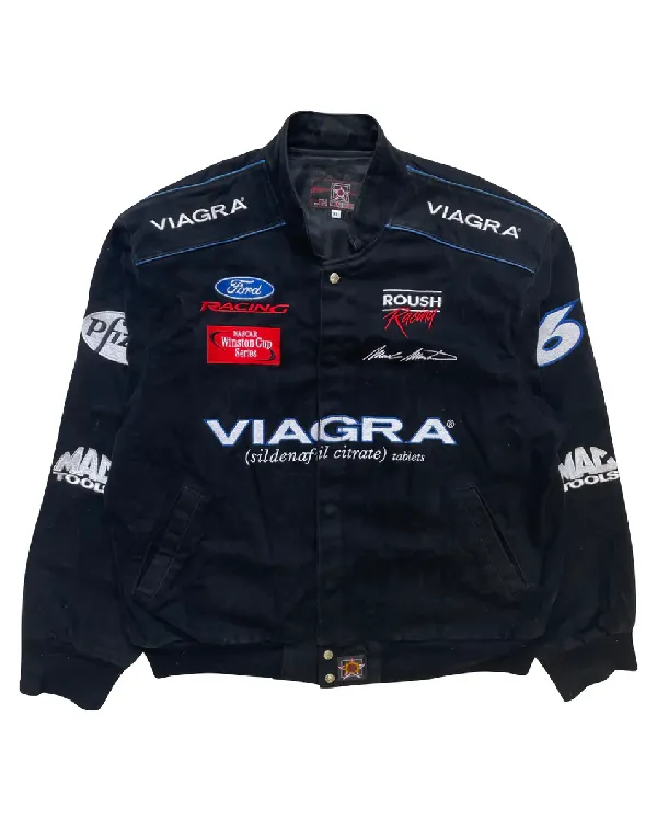 Vintage Viagra Nascar Racing Jacket black