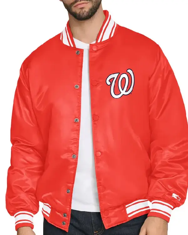 Washington Nationals Home Plate Printed Graphic Jacket