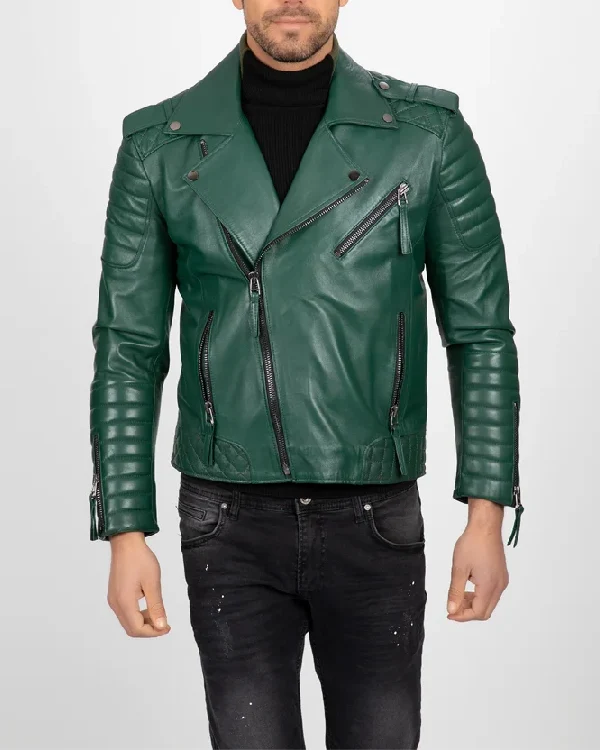 Buy Men’s Jordan Motorbike Leather Moto Jacket