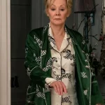 Buy Deborah Vance TV Series Hacks Season 05 Jean Smart Green Zebra Print Robe For Women's Sale