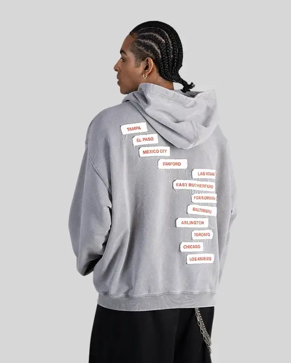BTS Arirang World Tour US Exclusive Arirang Full-Zipper Grey Hooded Jacket
