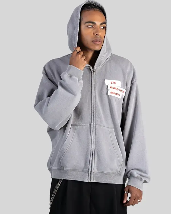 BTS World Tour US Arirang Zip-Up Hoodie