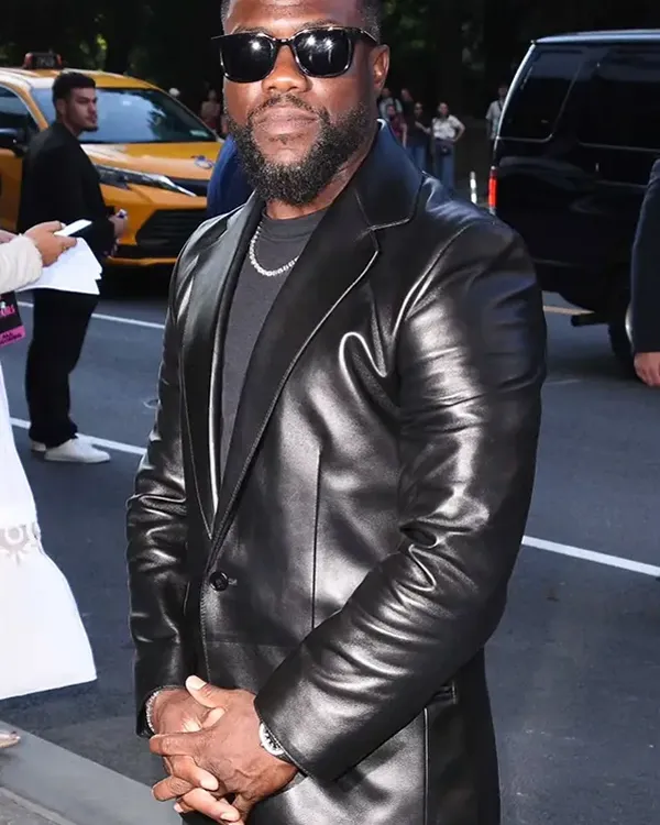 Joe 72 Hours Movie 2026 Kevin Hart Premiere Black Real Leather Blazer For Men's Sale