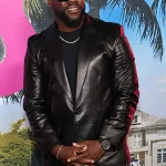 Kevin Hart 72 Hours Premiere Black Leather Blazer
