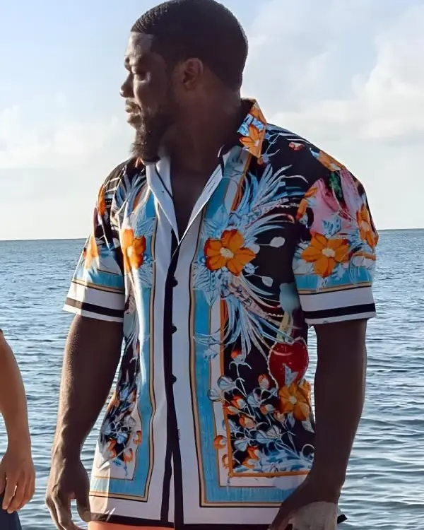 Buy Joe Movie 72 Hours 2026 Kevin Hart Floral Printed Shirt For Sale